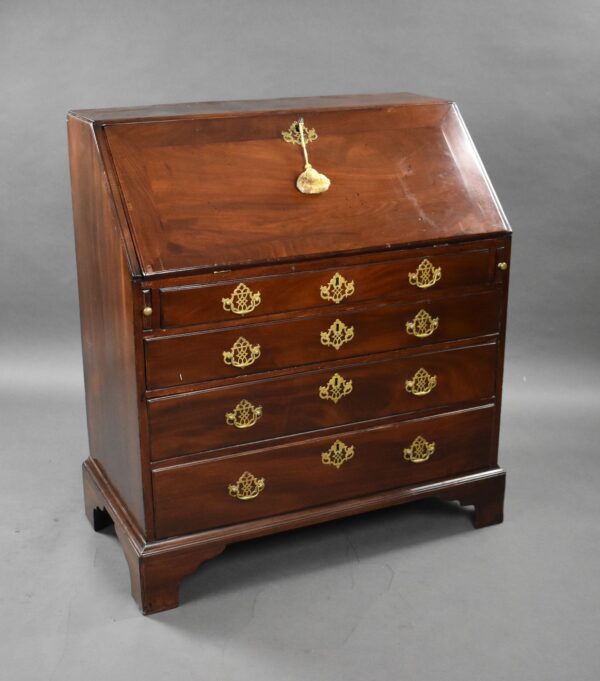 George II Red Walnut Bureau