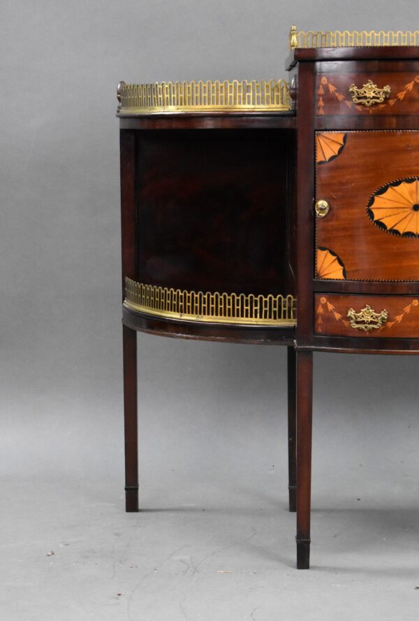 Victorian Walnut Marquetry Pier Cabinet - Image 6