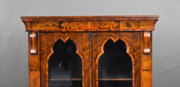 Late Victorian Walnut Cabinet - Image 4