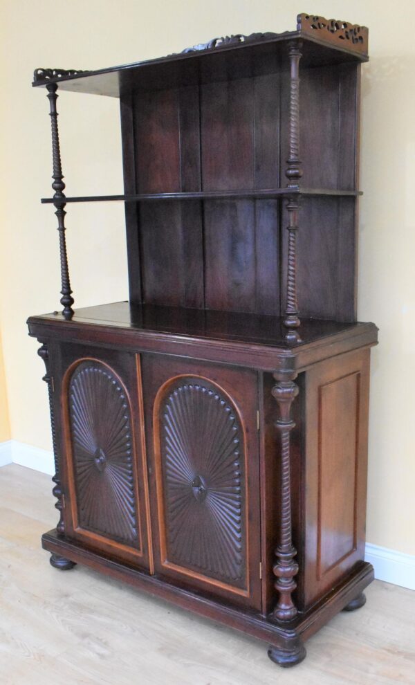 Victorian Rosewood Dresser/Cupboard - Image 5