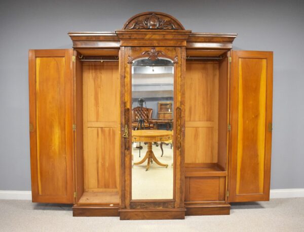 Victorian Burr Walnut Wardrobe - Image 2