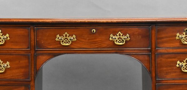 George III Mahogany Kneehole Desk - Image 7