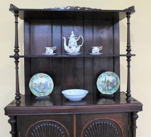 Victorian Rosewood Dresser/Cupboard - Image 8