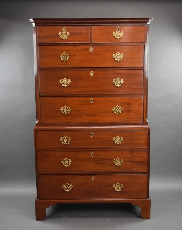 George III Mahogany Chest on Chest