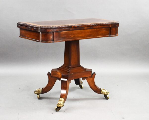 Victorian Burr Walnut Card Table