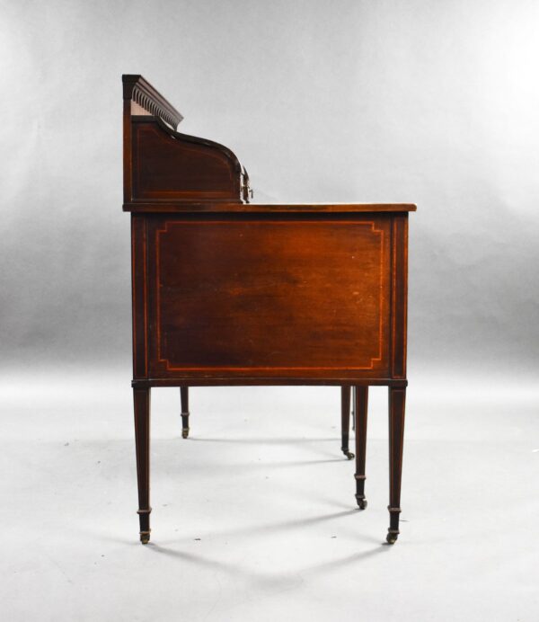 Edwardian Mahogany Carlton House Desk - Image 3