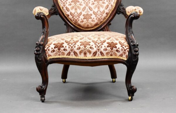 Victorian Mahogany Armchair - Image 3