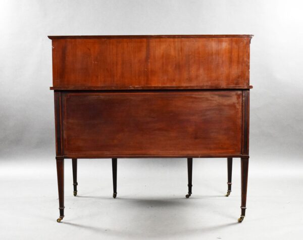 Edwardian Mahogany Carlton House Desk - Image 4