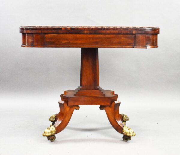 Victorian Burr Walnut Card Table - Image 3