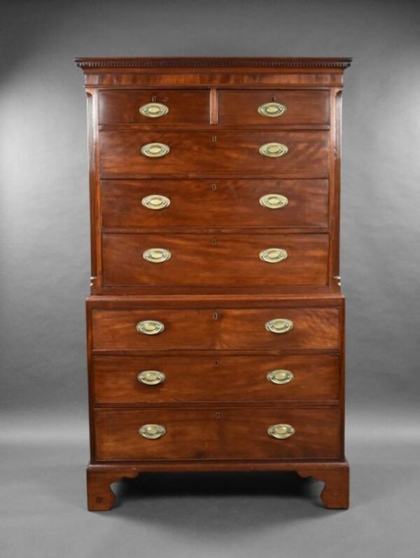 Regency Mahogany Bow Front Chest of Drawers