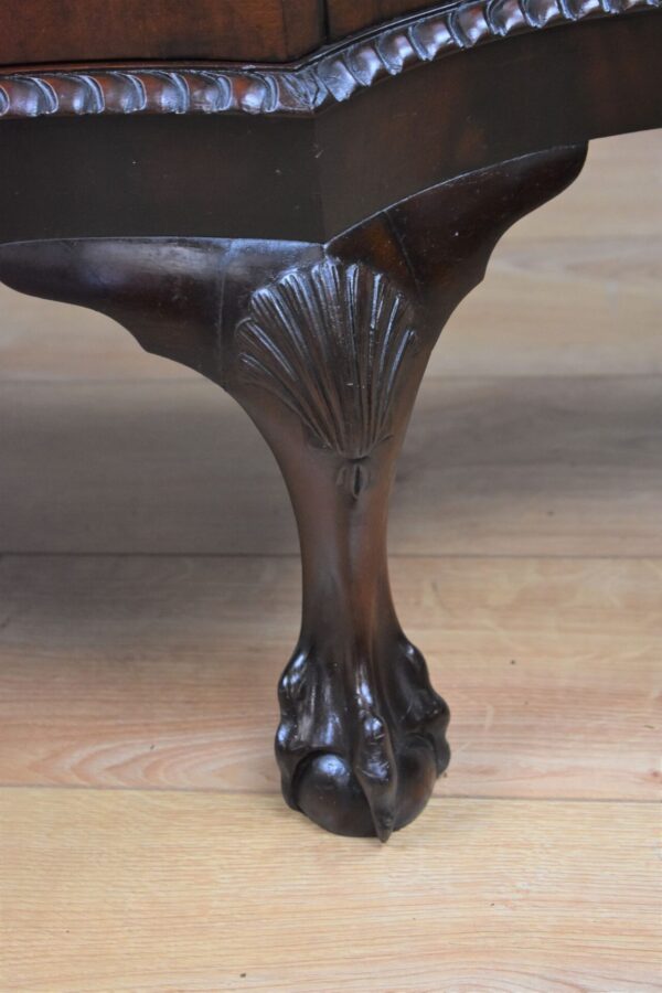 Edwardian Mahogany Serpentine Cabinet - Image 11