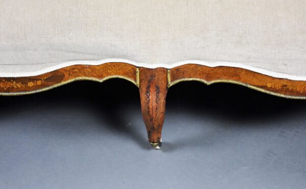 Antique French Marquetry Sofa - Image 2