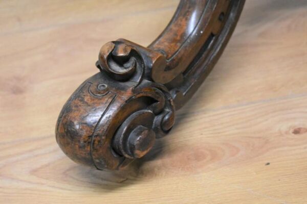 Victorian Burr Walnut Card Table - Image 4