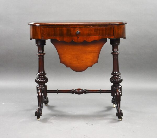 Victorian Mahogany Work Table - Image 5