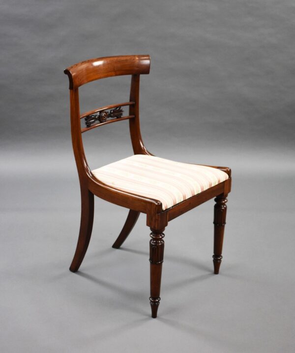 Set of 6 William IV Rosewood Dining Chairs - Image 6