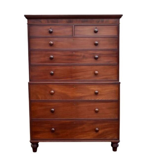 Victorian Mahogany Chest on Chest - Image 3