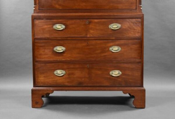 Regency Mahogany Bow Front Chest of Drawers - Image 2