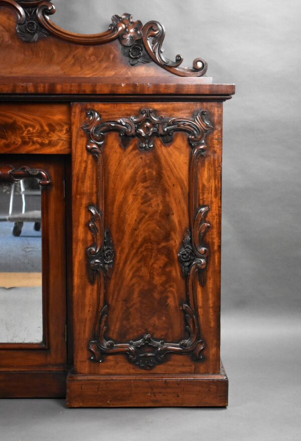 Victorian Flame Mahogany Sideboard - Image 4