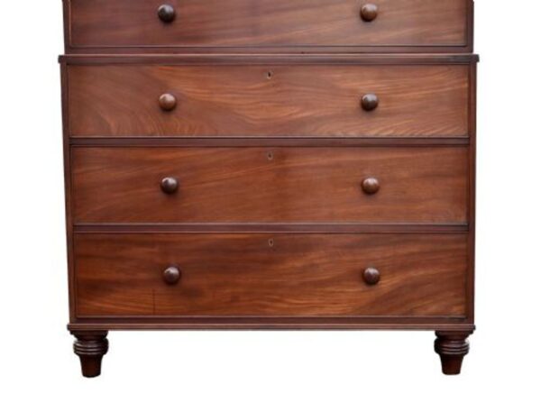Victorian Mahogany Chest on Chest - Image 4