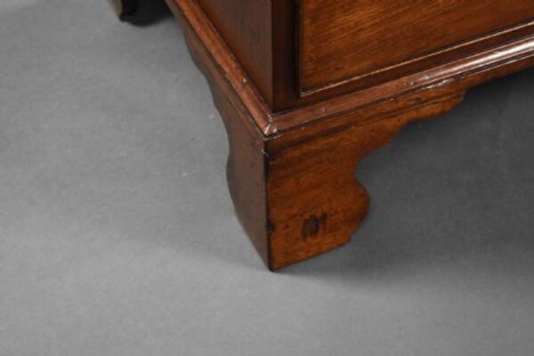 Regency Mahogany Bow Front Chest of Drawers - Image 5