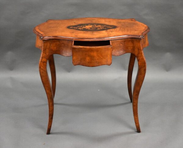 Victorian Walnut Marquetry Centre Table