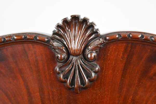 Edwardian Mahogany Serpentine Cabinet - Image 8