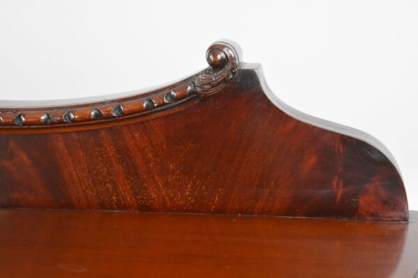 Edwardian Mahogany Serpentine Cabinet - Image 9