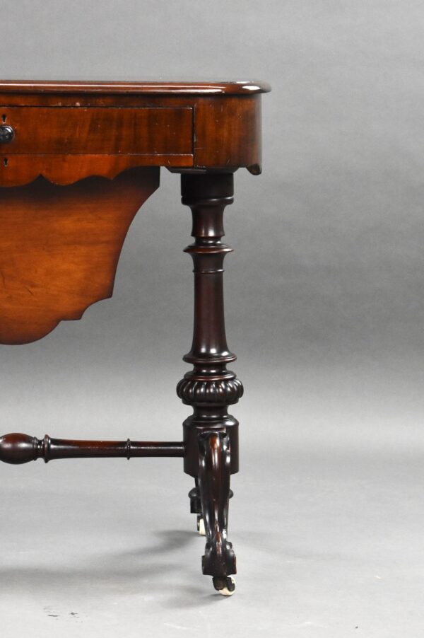 Victorian Mahogany Work Table - Image 6