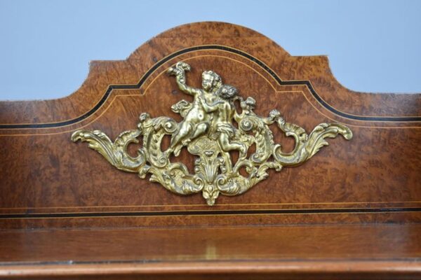 19th Century Victorian Amboyna Pedestal Desk - Image 12