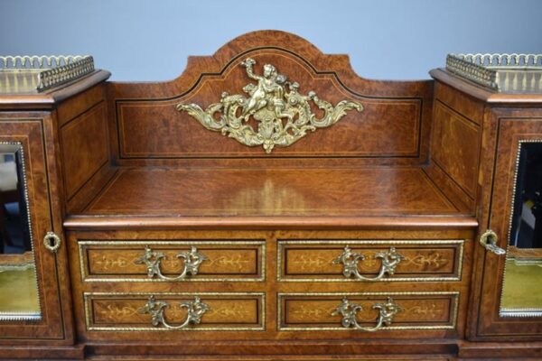 19th Century Victorian Amboyna Pedestal Desk - Image 13