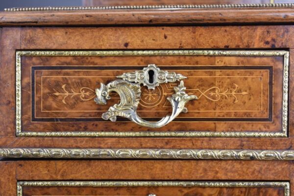 19th Century Victorian Amboyna Pedestal Desk - Image 17