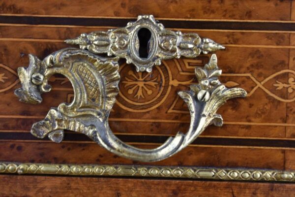 19th Century Victorian Amboyna Pedestal Desk - Image 18