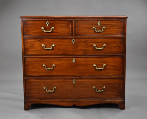 Edwardian Mahogany Chest of Drawers - Image 2