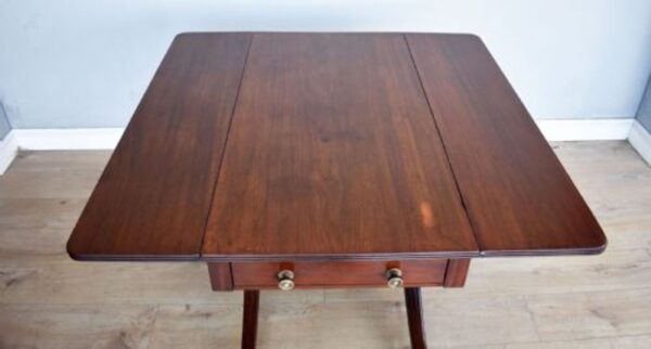 Regency Mahogany Pembroke Table - Image 6