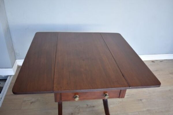 Regency Mahogany Pembroke Table - Image 7