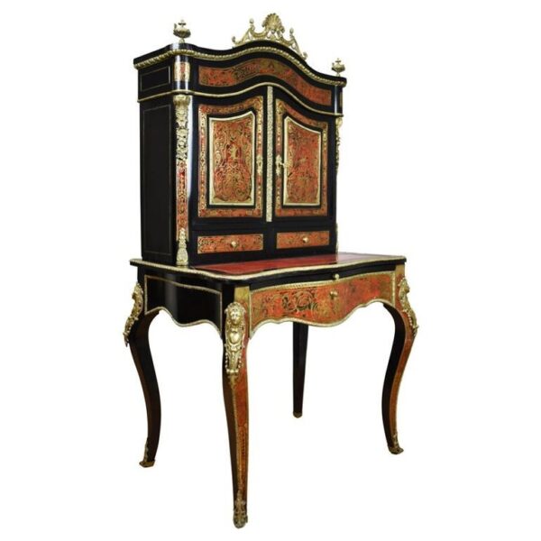 19th Century Ebonised Boulle Bonheur Du Jour