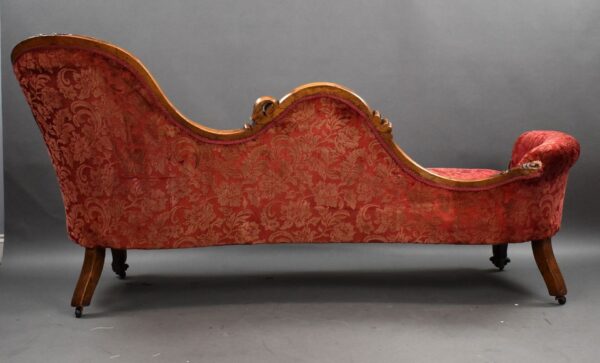 Victorian Mahogany Chaise Lounge - Image 11