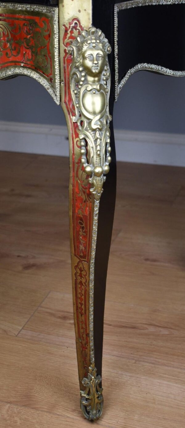 19th Century Ebonised Boulle Bonheur Du Jour - Image 11