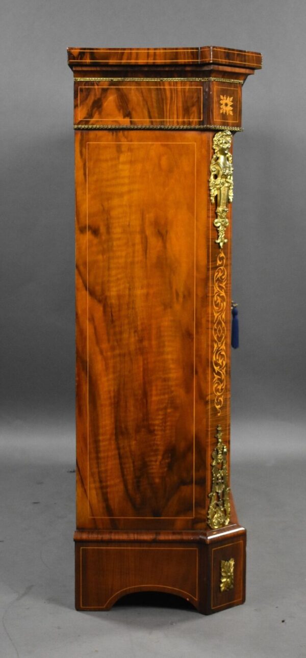 Victorian Inlaid Walnut Pier/Display Cabinet - Image 12