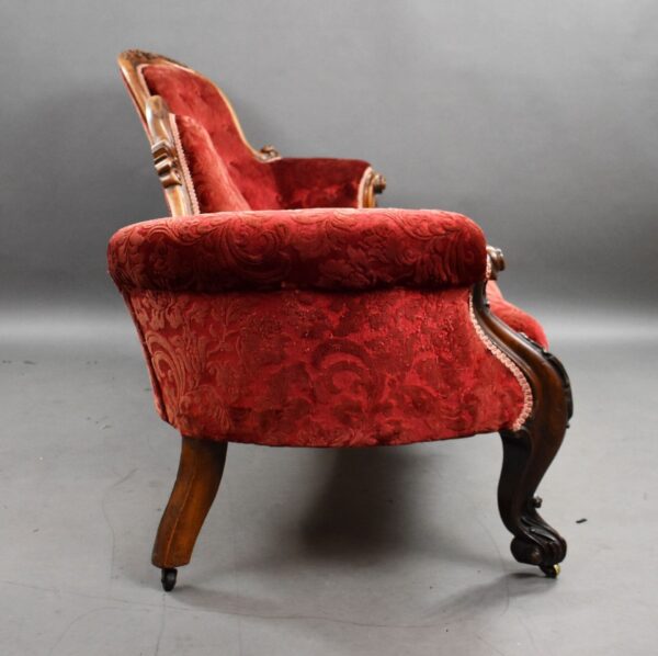 Victorian Mahogany Chaise Lounge - Image 12