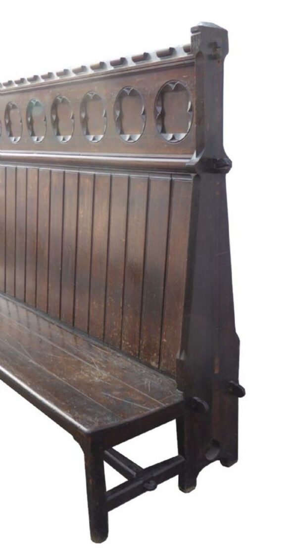 Pair of Victorian Gothic Revival Benches - Image 3