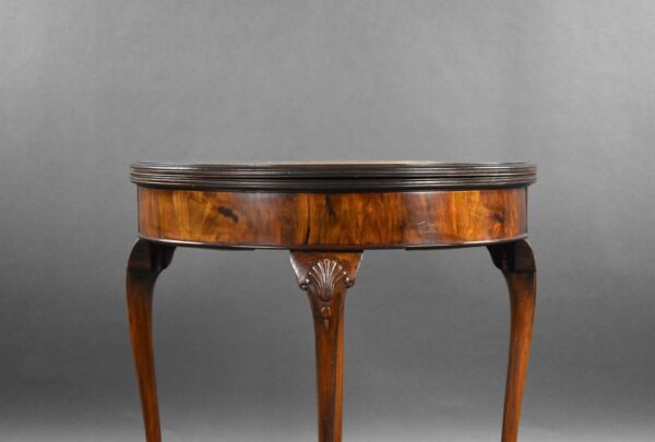 1920s Burr Walnut Card Table - Image 4