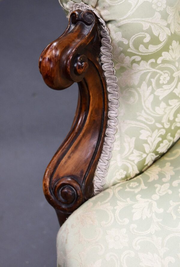Victorian Walnut Sofa - Image 4