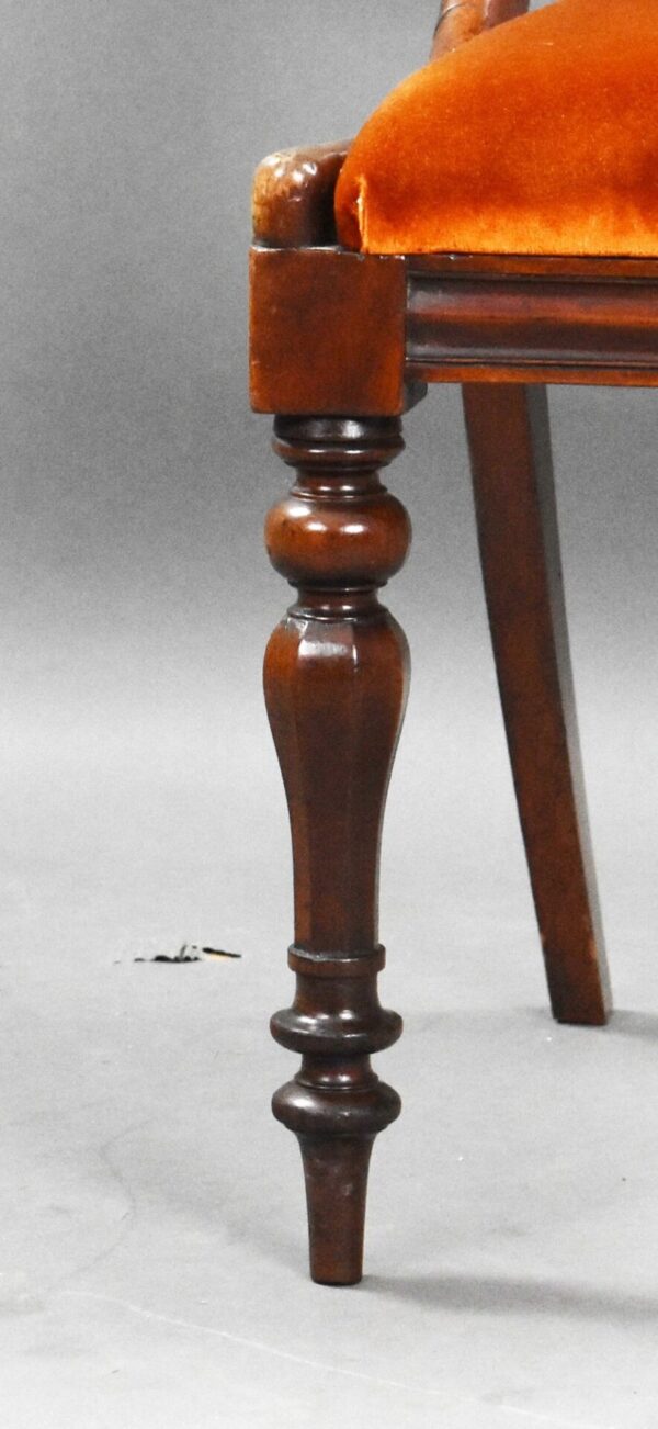 Set 6 19th Century Mahogany Dining Chairs - Image 5