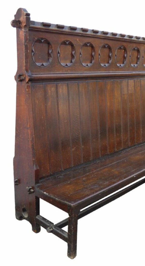 Pair of Victorian Gothic Revival Benches - Image 5