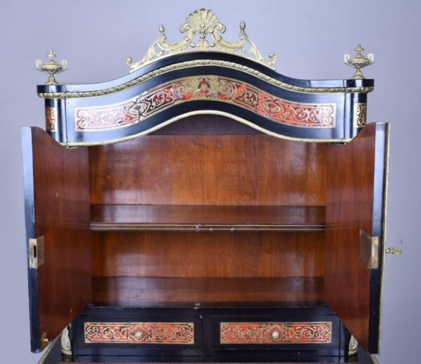 19th Century Ebonised Boulle Bonheur Du Jour - Image 6