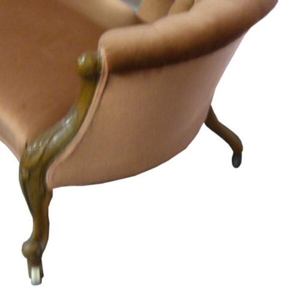 Original Victorian Walnut Double Ended Sofa - Image 6