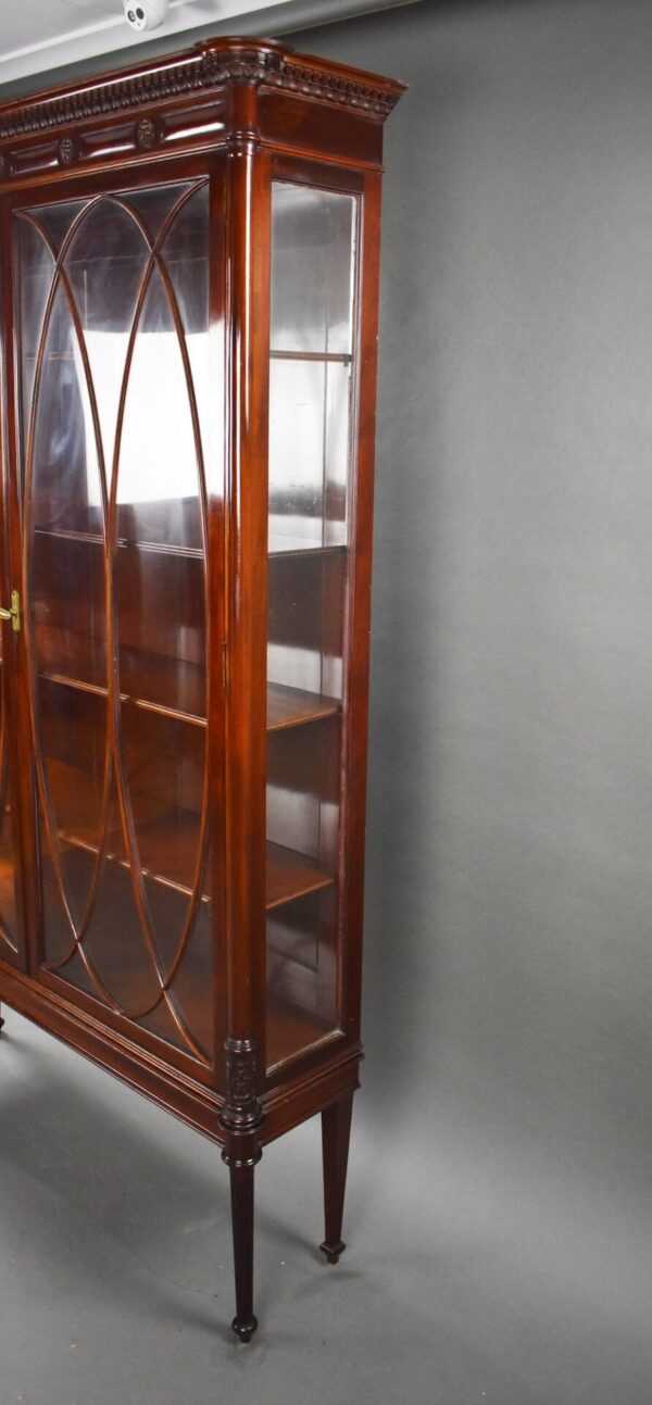 Edwardian Mahogany Display Cabinet - Image 7