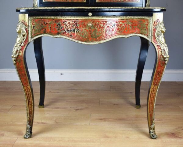 19th Century Ebonised Boulle Bonheur Du Jour - Image 9