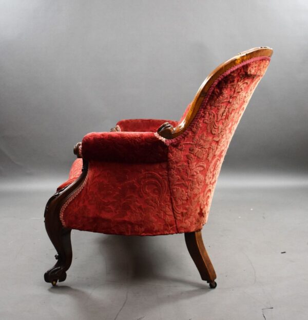 Victorian Mahogany Chaise Lounge - Image 10